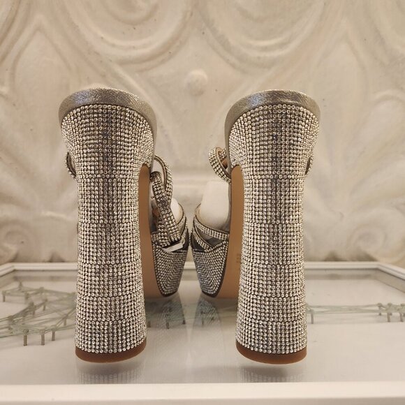 Steve Madden "MIPS-R" Rhinestone Platform Sandals. NIB. Size 8 - Picture 6 of 10